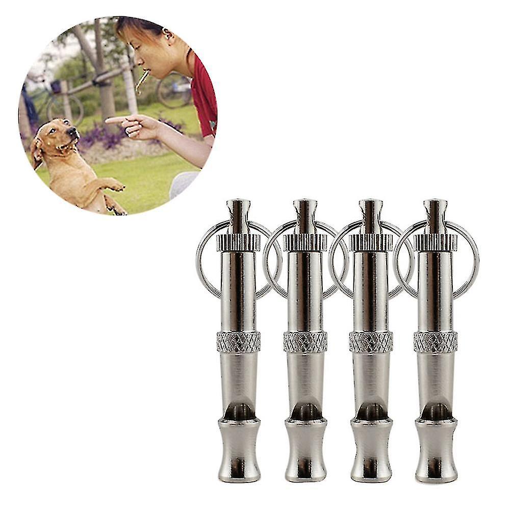 4 Pcs Professional Training Dog Whistle， Ultrasonic Training Whistle，high Pitch Copper Dog Training