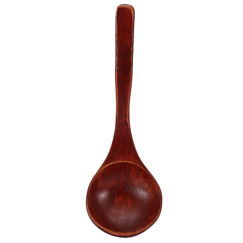 Natural Wooden Ladle Handle Spoon Kitchen Cooking Tool Utensils with Hook (Old Paint Color)