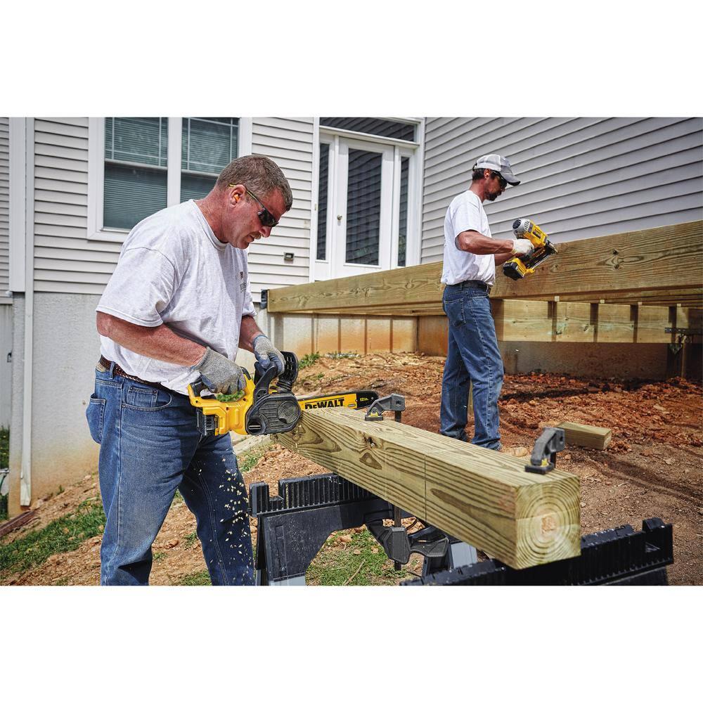 DEWALT 20V MAX 12 in Brushless Battery Powered Chainsaw Kit and Pole Saw Kit with 50Ah and 40Ah Batteries and Charger