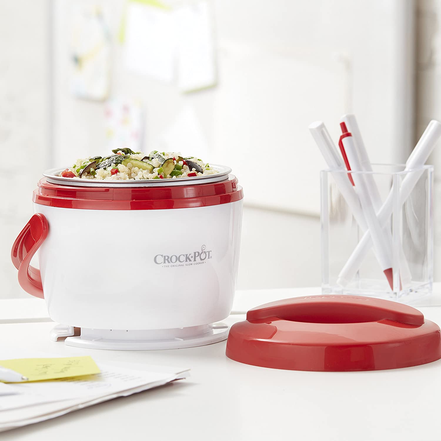 Crock-Pot Lunch Crock Food Warmer， Red