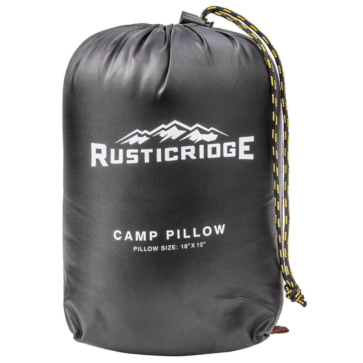 Rustic Ridge Camping Pillow  Grey