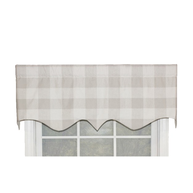 Rod Pocket Valance 50 quot X 17 quot Gray By Rlf Home