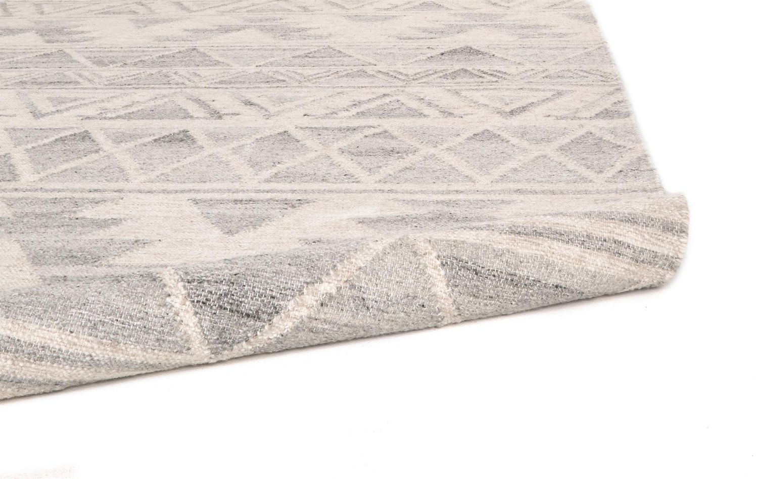 Bray Flatweave Blue and Ivory Rug by BD Fine