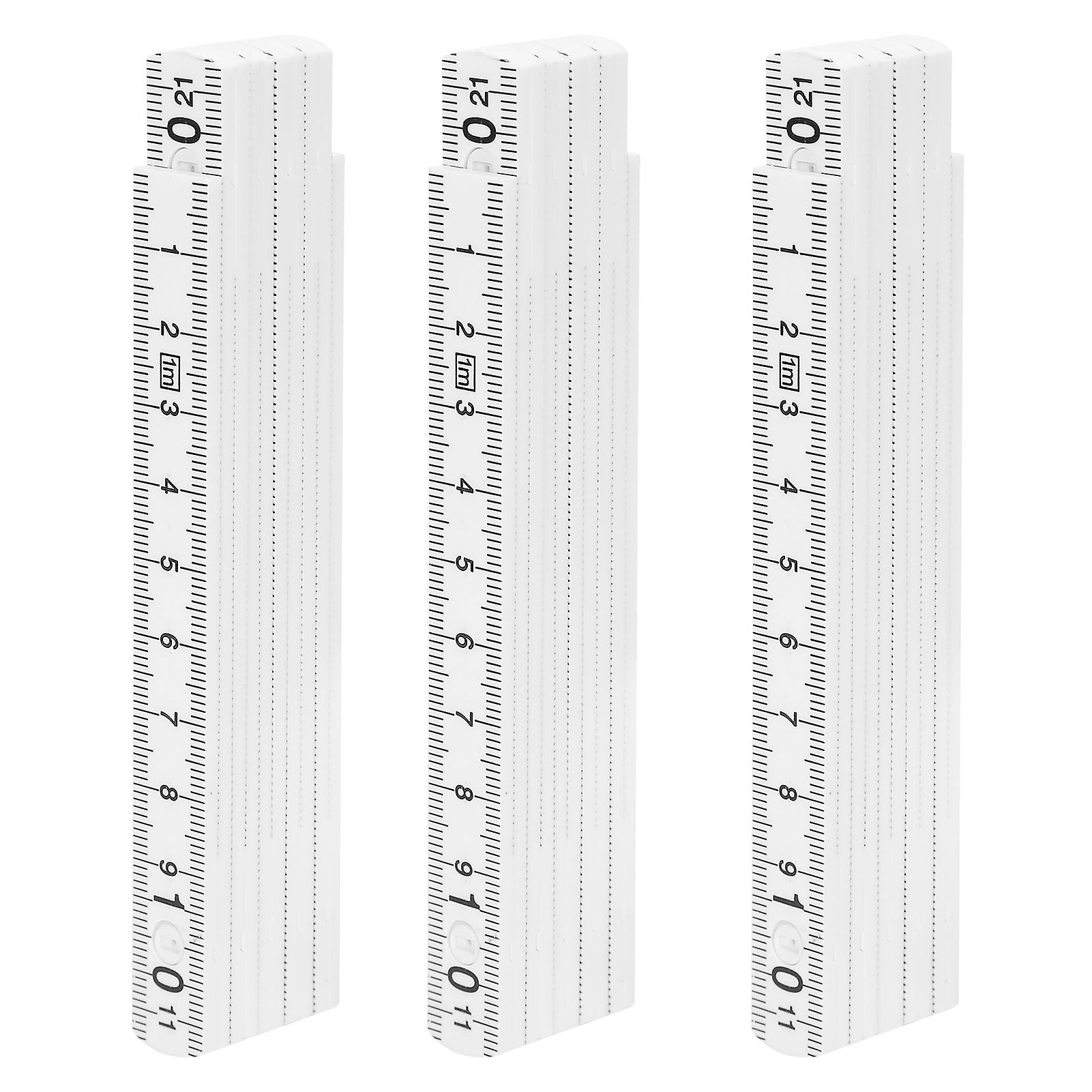 3pcs Folding Ruler Diy Multi-angle Ruler Linear Measurement For Carpentry Tile Laying