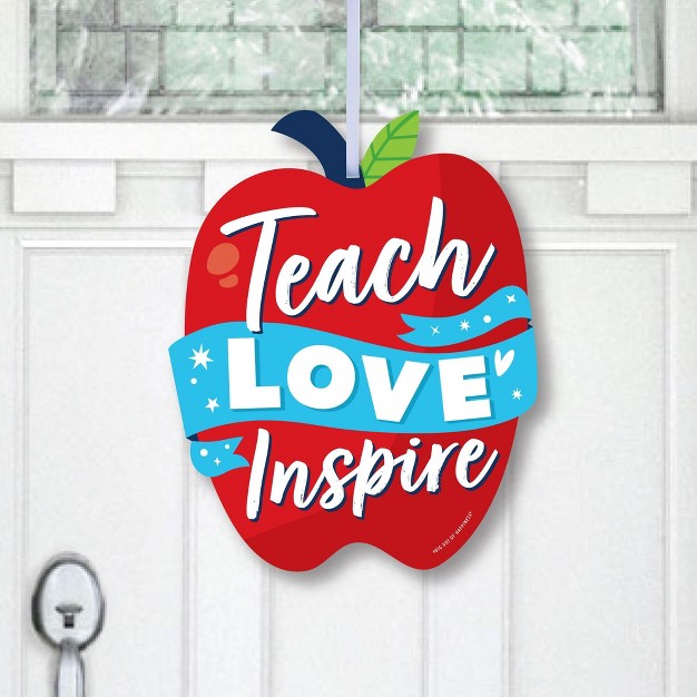 Big Dot Of Happiness Thank You Teachers Hanging Porch Teacher Appreciation Outdoor Decorations Front Door Decor 1 Piece Sign