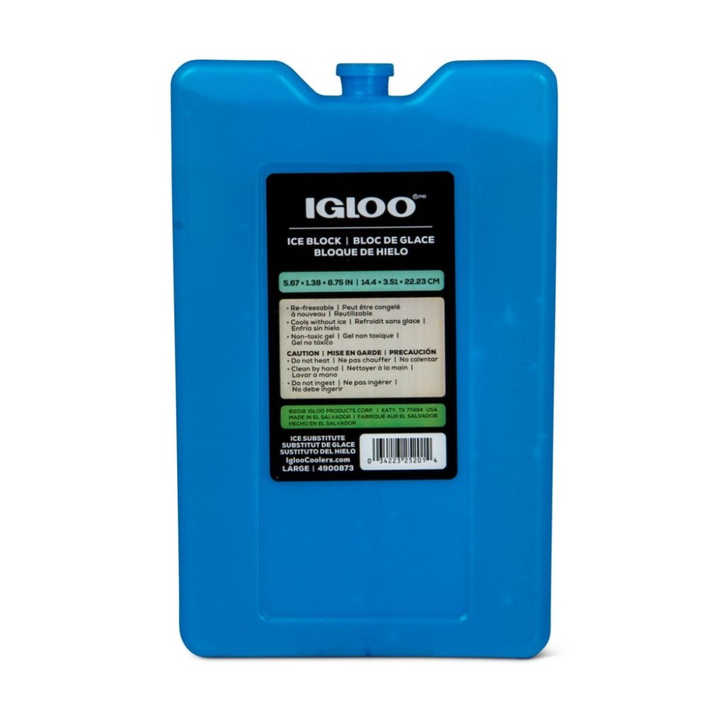 Igloo Maxcold Ice Freeze Block Large Reusable Blue ;