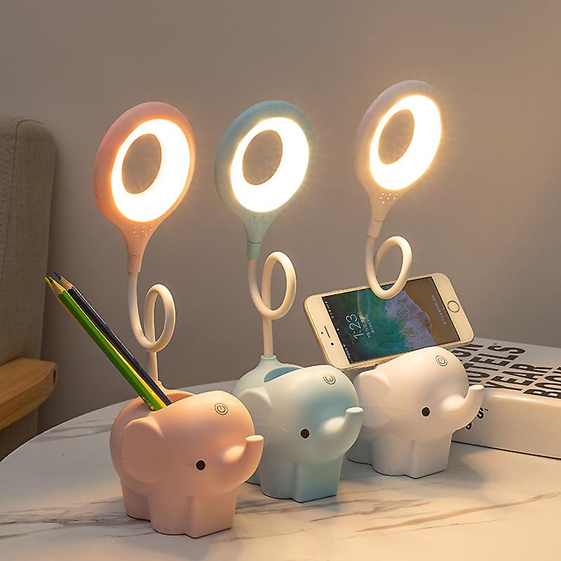 Elephant Cartoon Led Reading Desk Lamp Eye Protection Night Light