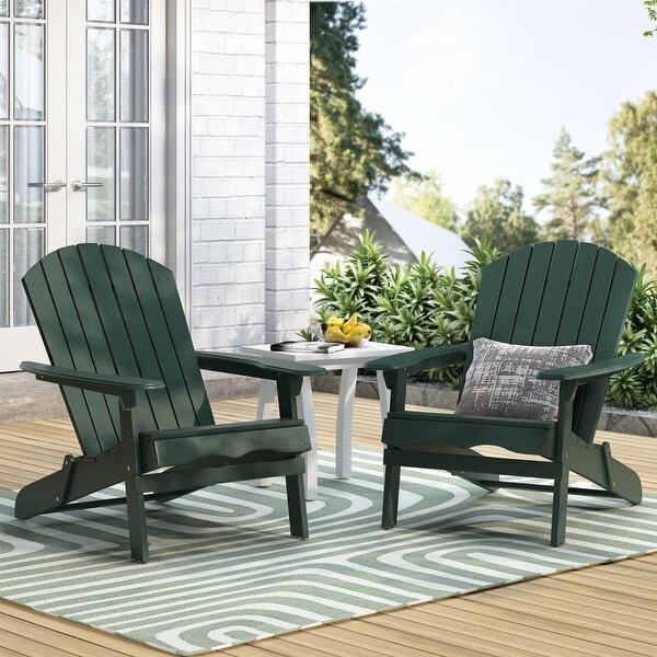 Hanlee Outdoor Rustic Acacia Wood Folding Adirondack Chair (Set of 2) by Christopher Knight Home