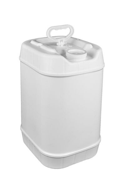 BASCO 6 Gallon Rectangular Plastic Pail  Closed He...