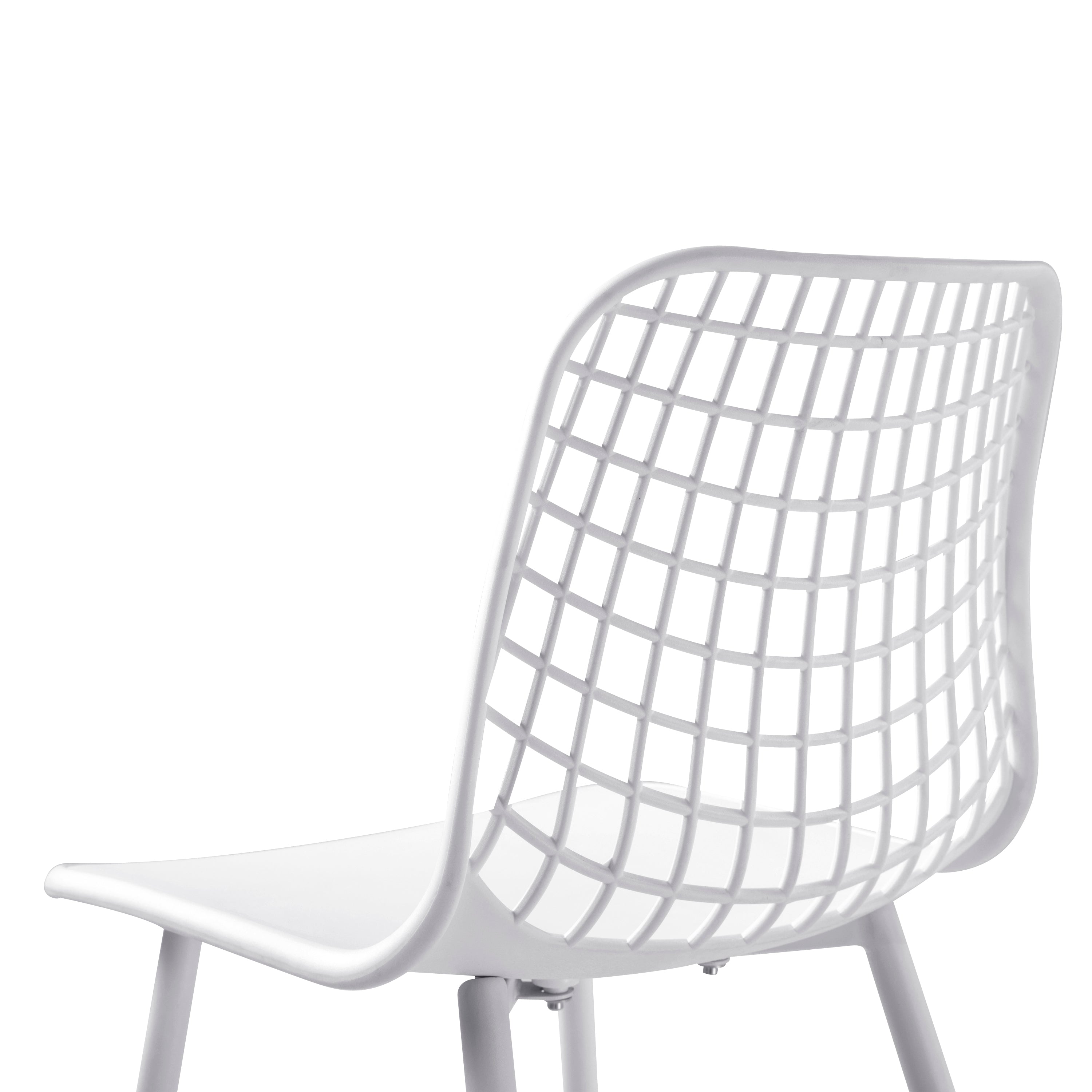 Poly and Bark Marais Dining Chair in White (Set of 4)