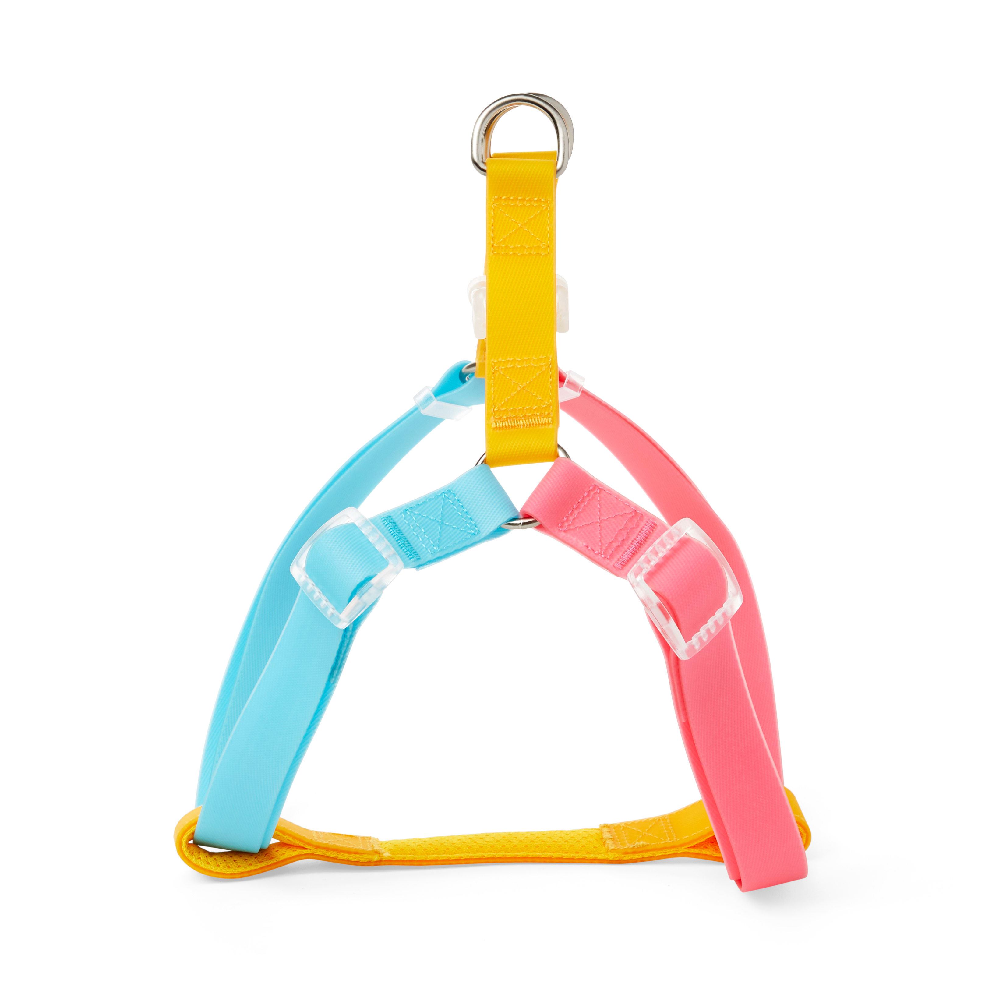 YOULY The Extrovert Water-Resistant Colorblocked Dog Harness， Small