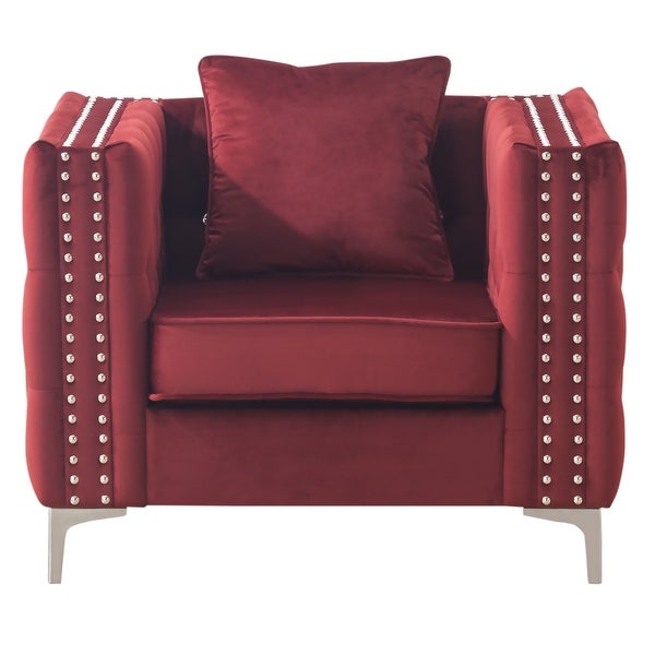 Paige Tufted Velvet Living Room Chair