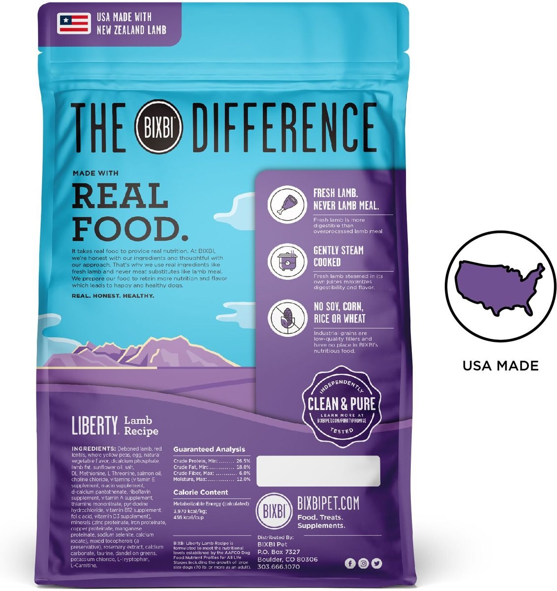 BIXBI Liberty Fresh Grain-Free Lamb Recipe Dry Dog Food