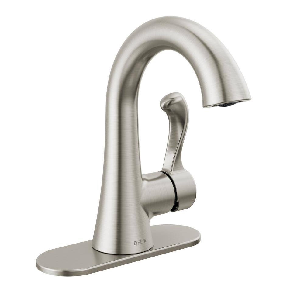 Delta Esato 4 in. Centerset Single Handle Bathroom Faucet in Brushed Nickel 15897LF-SP