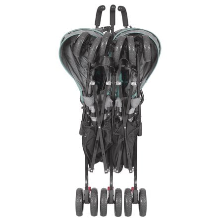 Dream On Me Volgo Twin Umbrella Stroller, Mint and Dark Grey