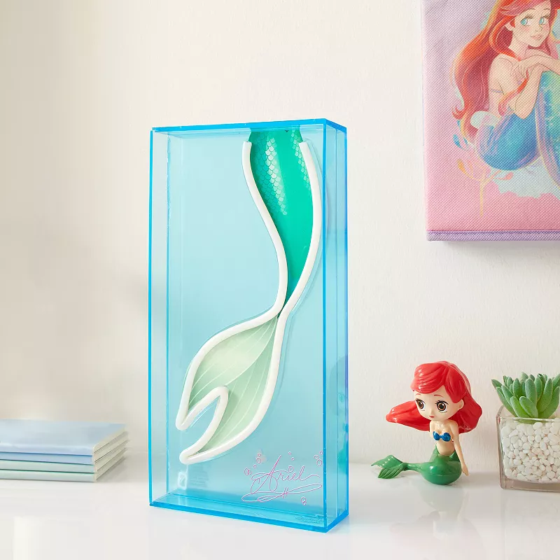 Disney Little Mermaid Neon LED Lamp Table Decor by Idea Nuova