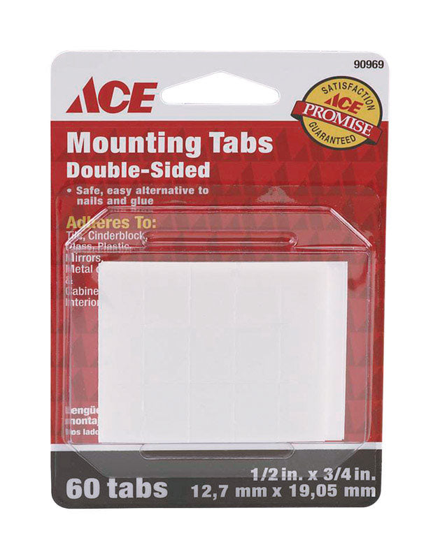 TAPE MOUNT TABS 1/2X3/4