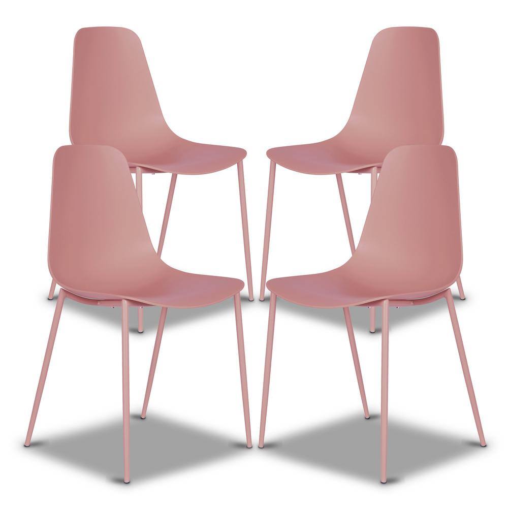 Poly and Bark Isla Chair in Blush Pink (Set of 4) DI-516-PNK-X4