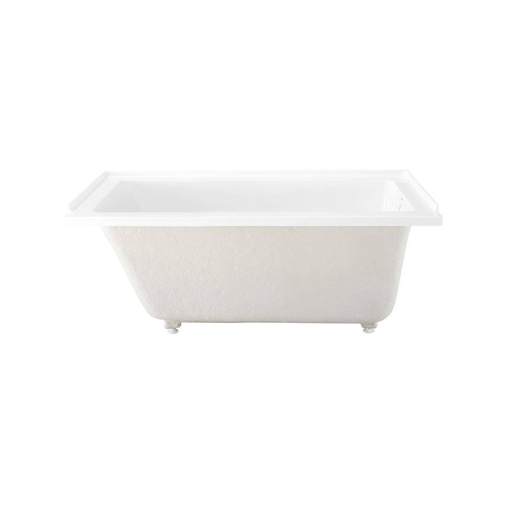 Swiss Madison Voltaire 60 x 30 in. Acrylic Right-Hand Drain with Integral Tile Flange Rectangular Drop-in Bathtub in white SM-DB560