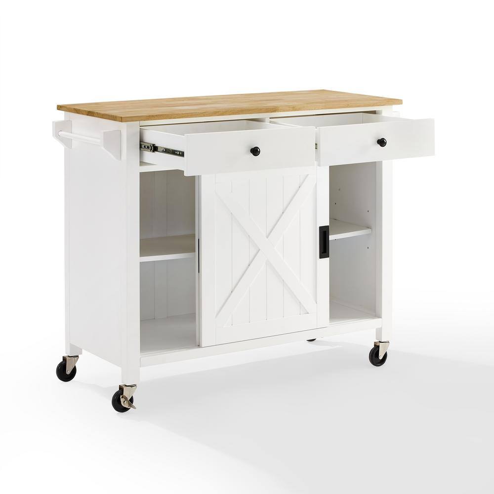 CROSLEY FURNITURE Laurel White Kitchen Island CF3033NA-WH