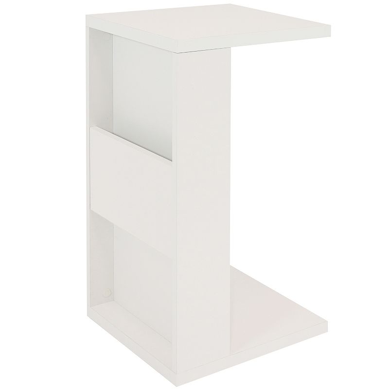 Sunnydaze 2-in-1 Multi-Use Accent Side Table - White