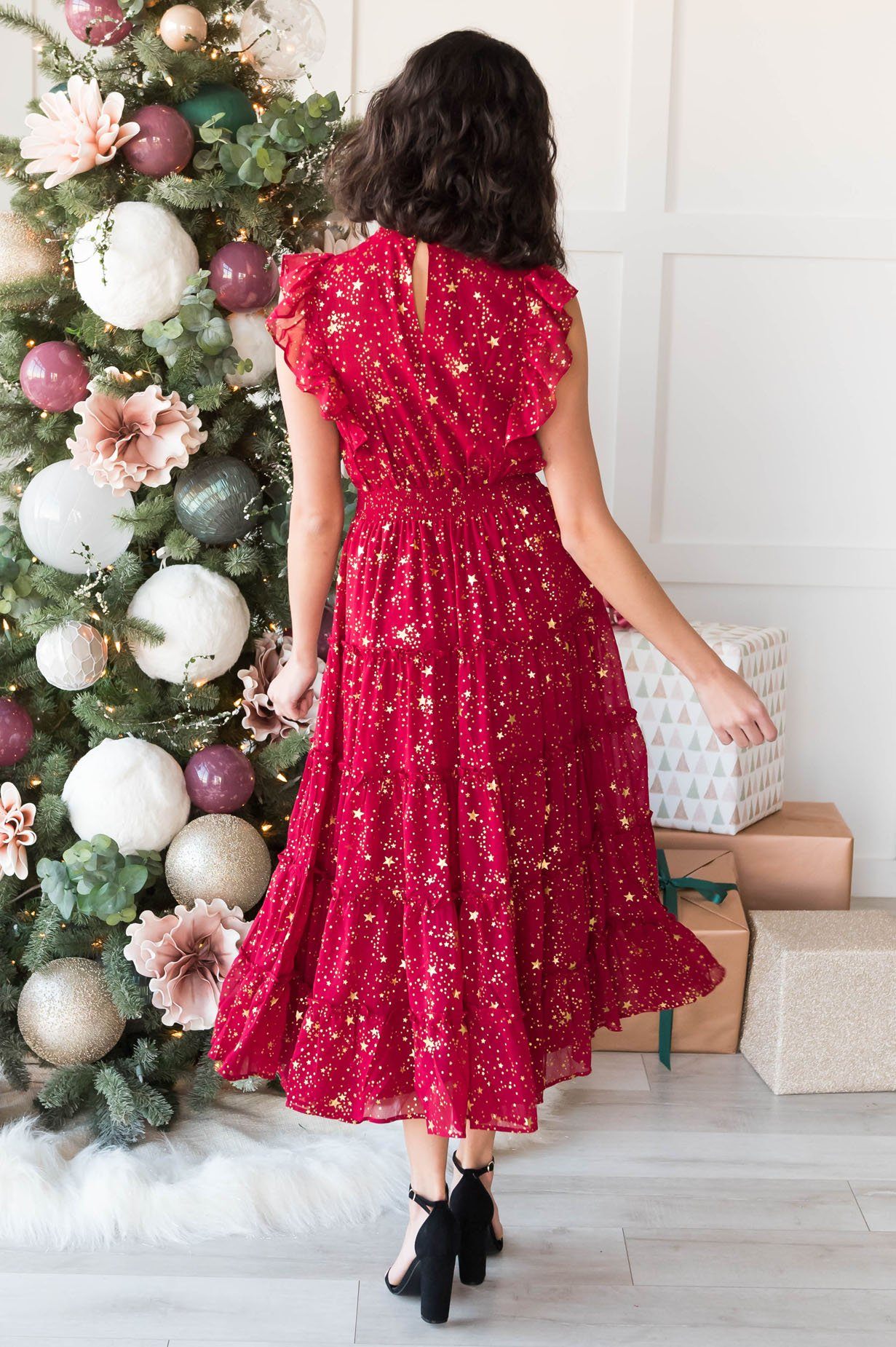 The Star Modest Holiday Dance Dress