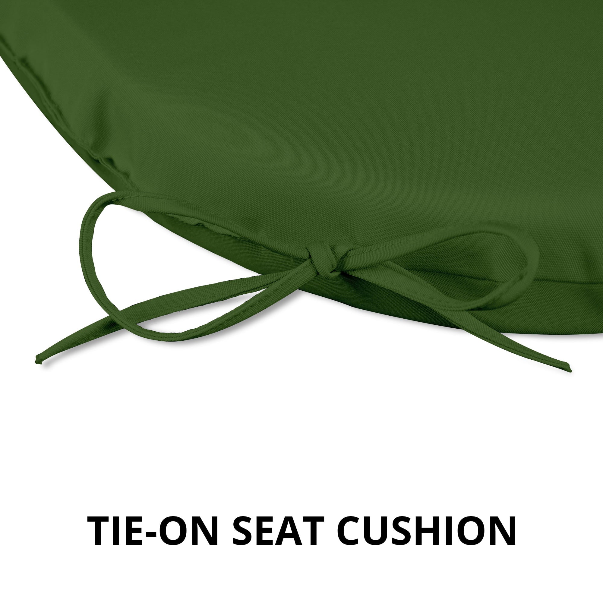 Unikome Outdoor Cushions 4-Piece Solid Waterproof Outdoor Patio Seat Cushion 17-Inch x 16-Inch Rounded Square， Green