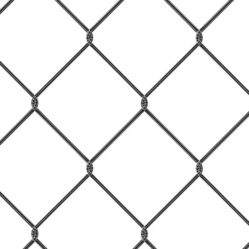 galvanized  pvc coated chain link fence  Sports protective net Airport prison fence