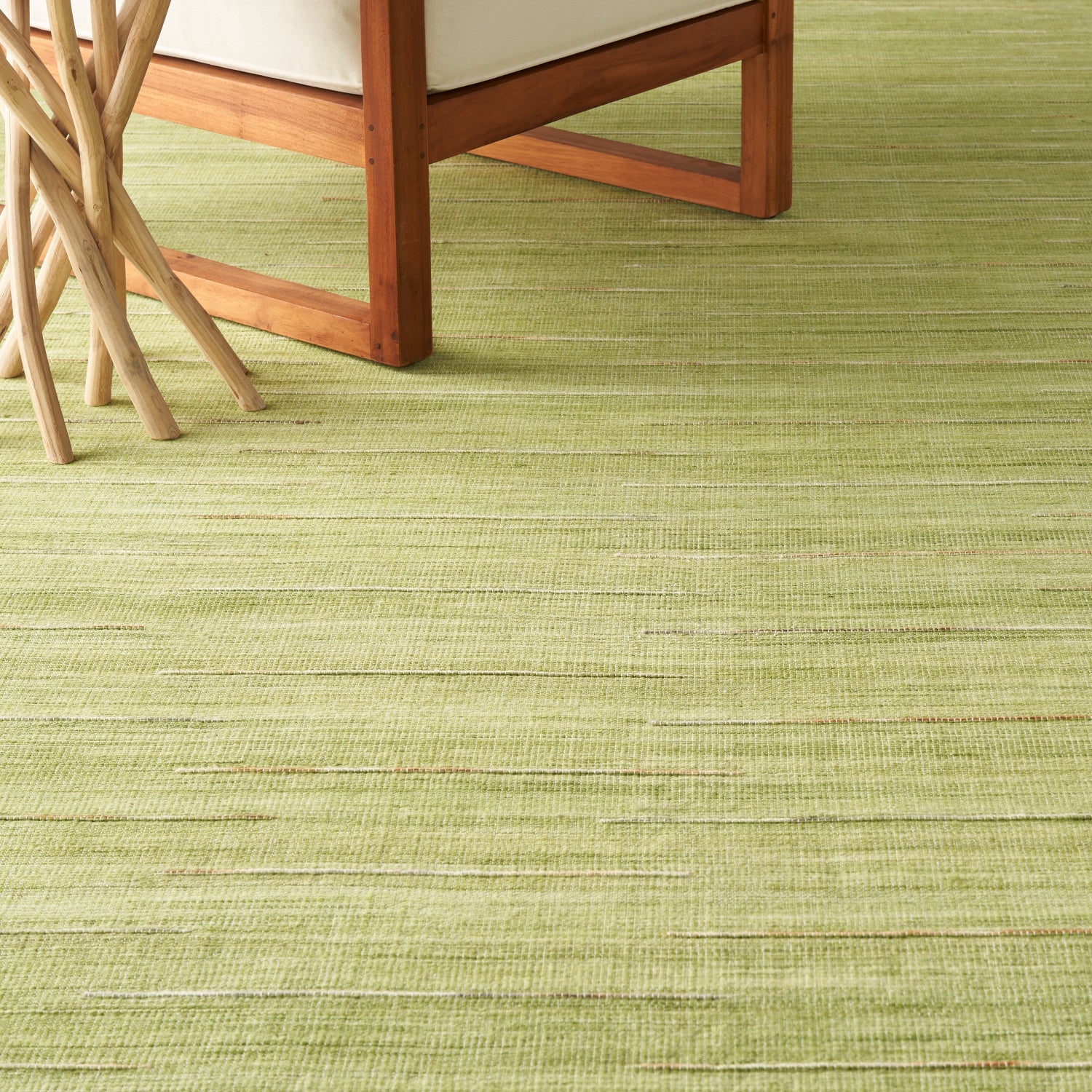 Interweave Green Modern Rug