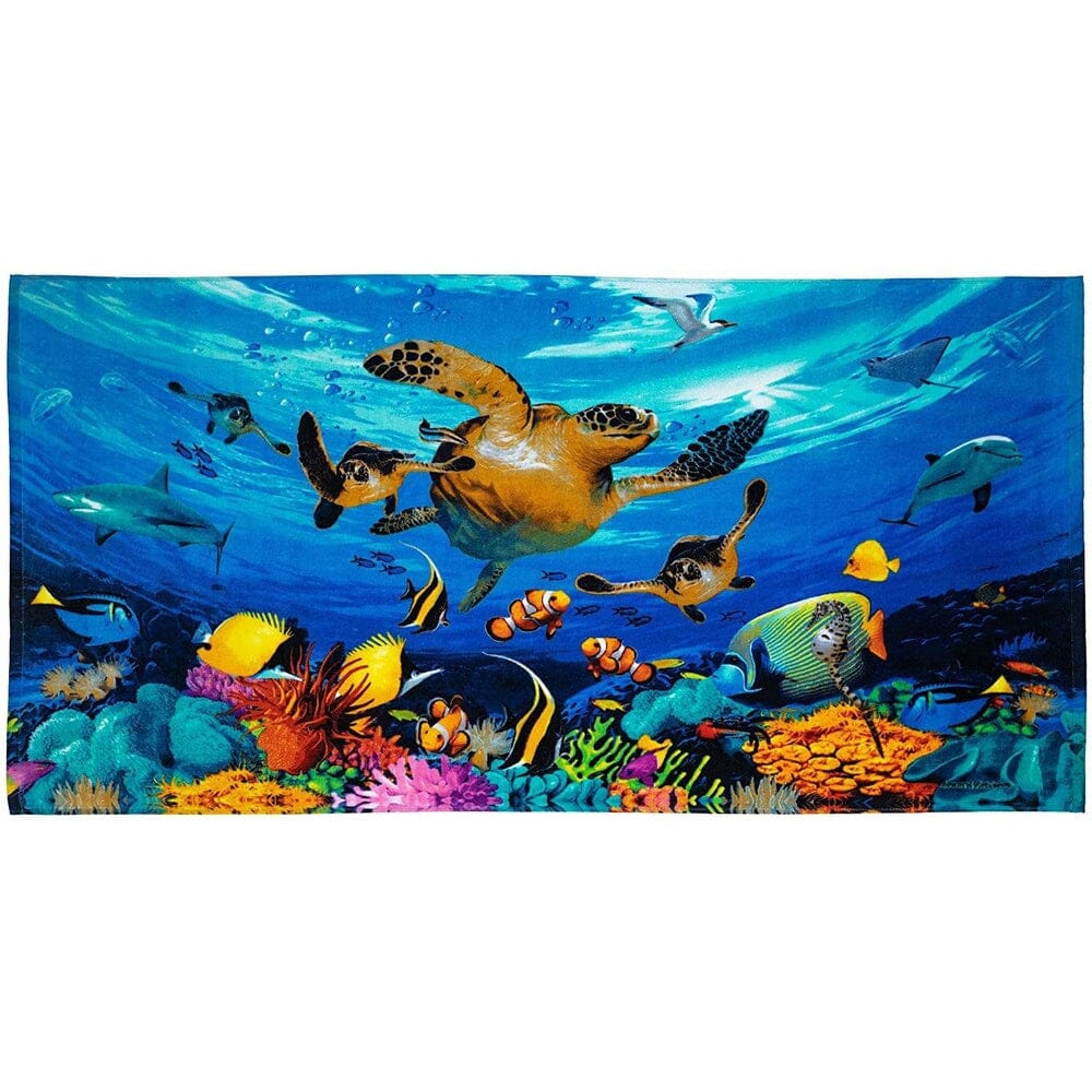 Journey of the Sea Turtles Super Soft Plush Cotton Beach Bath Pool Towel