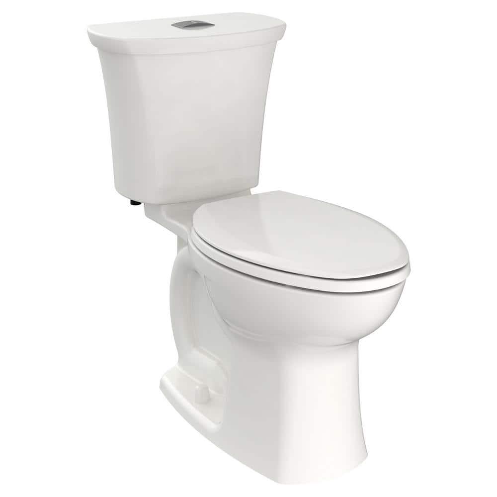 American Standard Edgemere 12 in RoughIn 2Piece 1116 GPF Dual Flush Right Height Elongated Toilet in White Seat Not Included