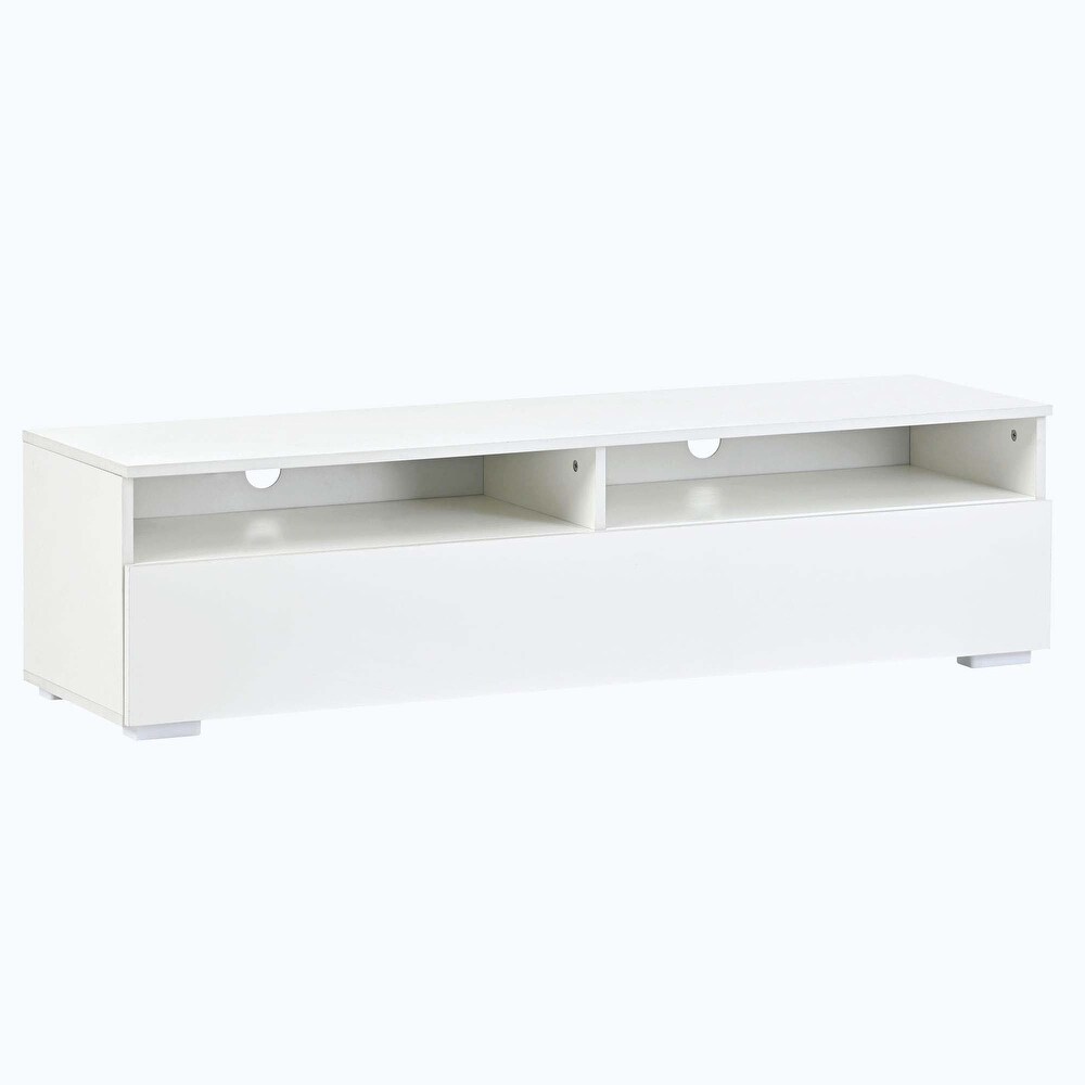 Rattan Style 3 pics TV Console Table for TVs Up to 90\