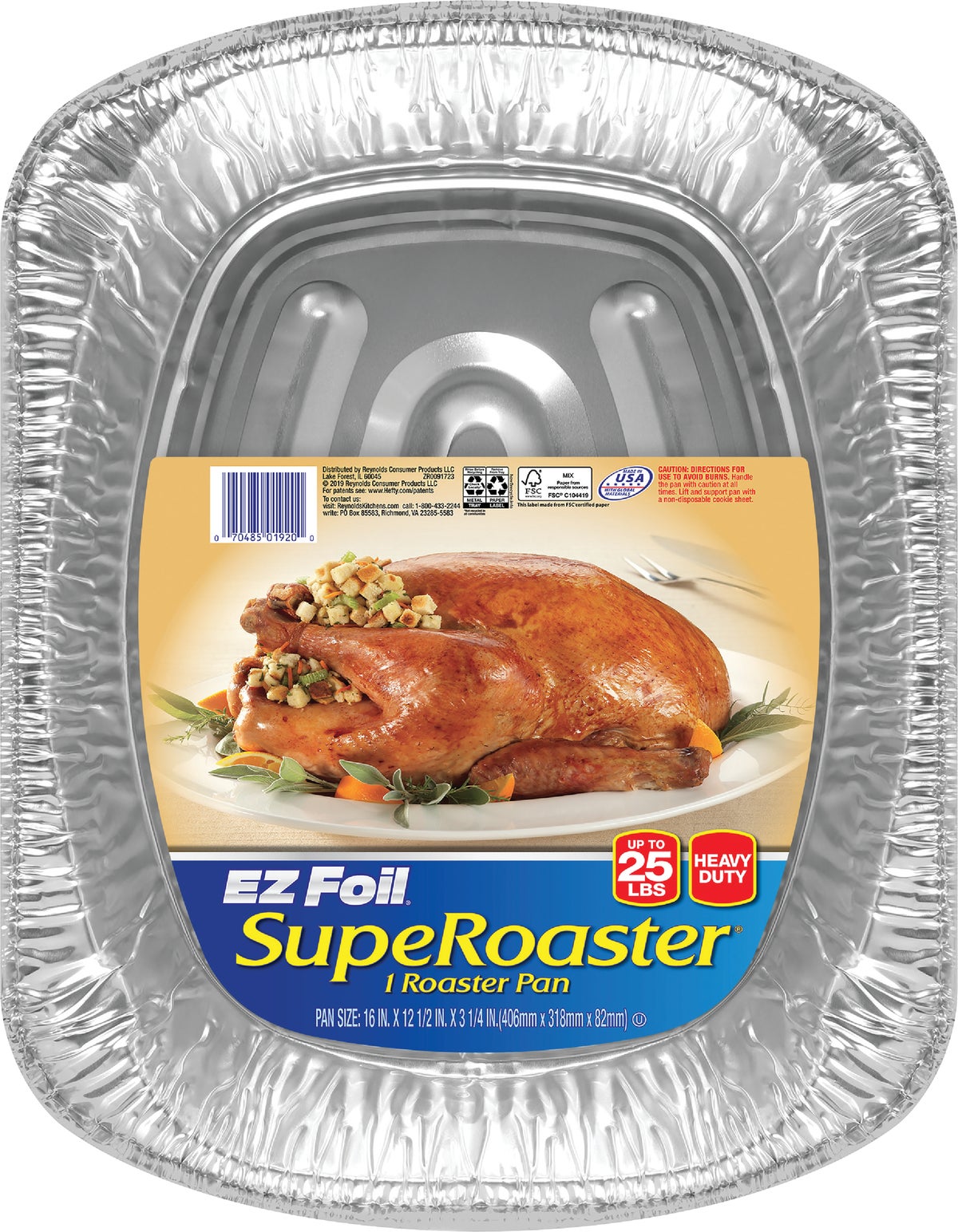 EZ Foil Super Roaster Pan 25 Lb. (Pack of 12)