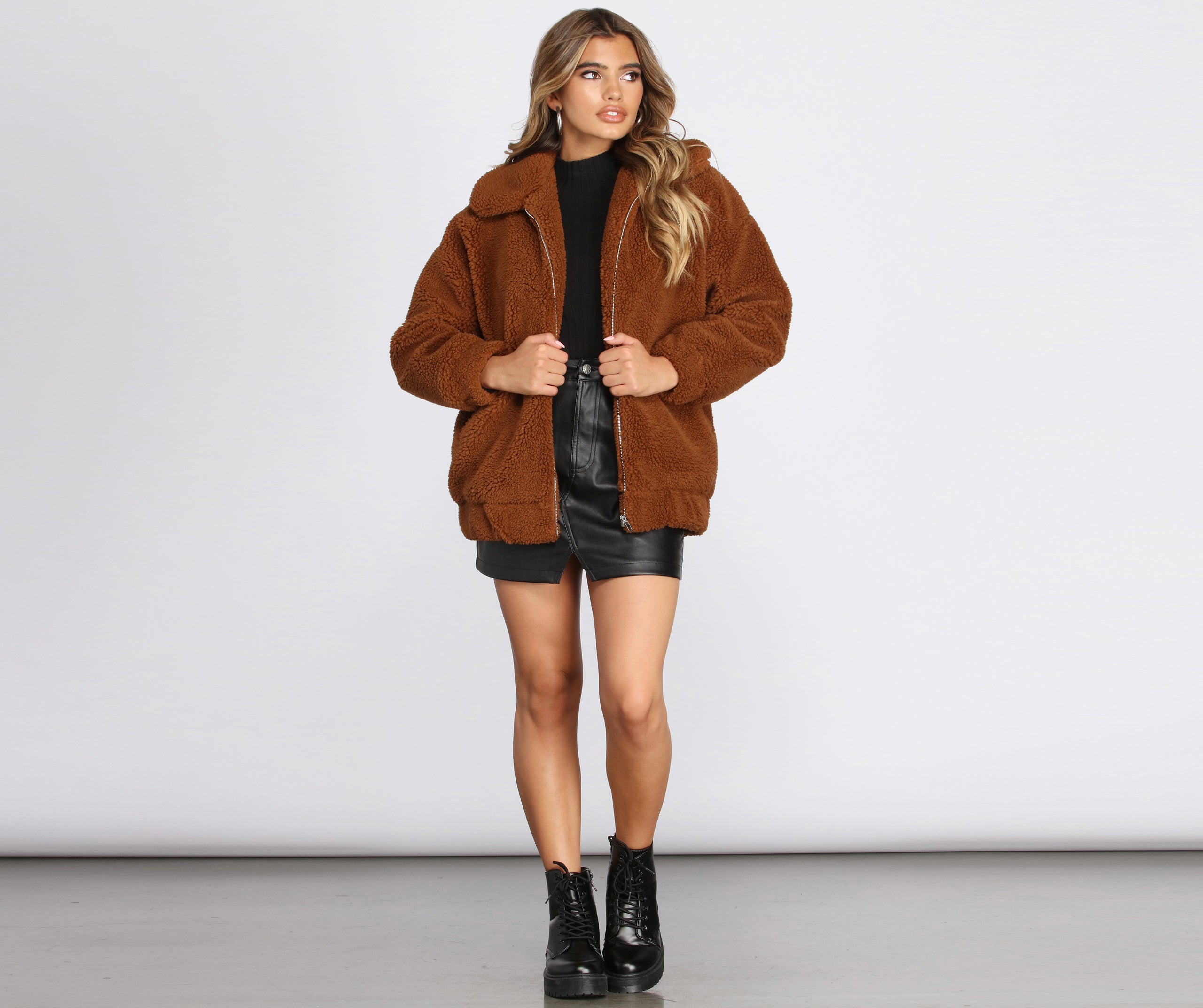 On It Over-sized Teddy Jacket