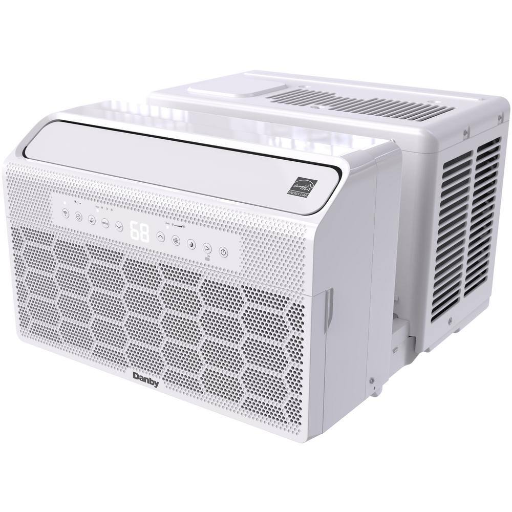 Danby 8000 BTU 350 sq.ft. U-Shape Window AC with Remote in White DAC080B7IWDB-6