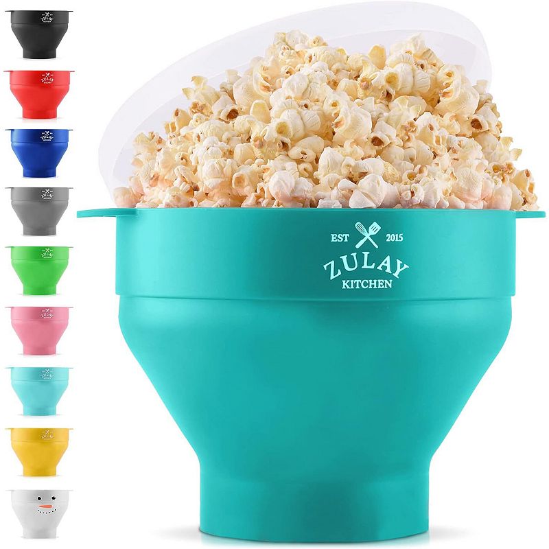 Bpa Free Collapsible Silicone Popcorn Maker With Lid