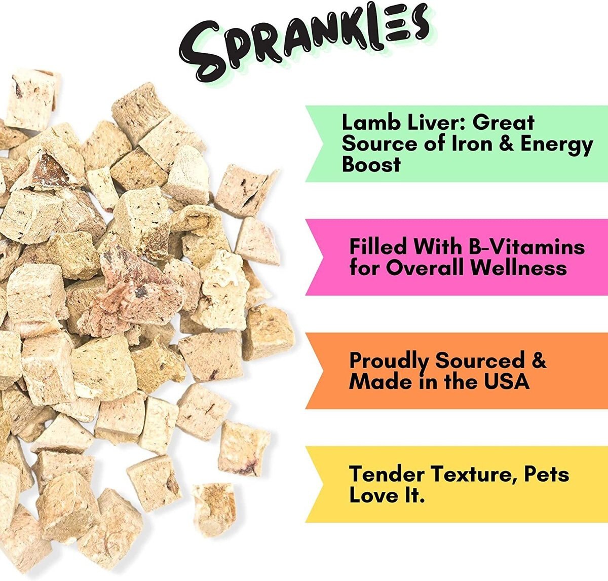 Sprankles Lamb Liver Grain-Free Freeze-Dried Dog Treats