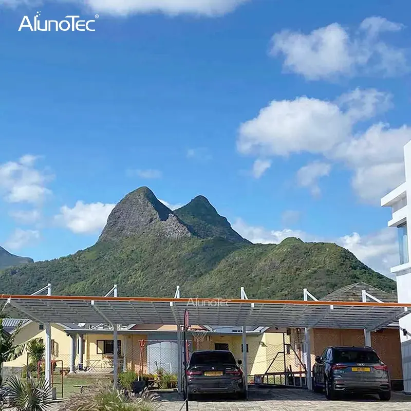 AlunoTec ECO Friendly Customized Terrace Villa Garden Supplies Withstand Snow Wind Carport Car Parking Shed Car Ports