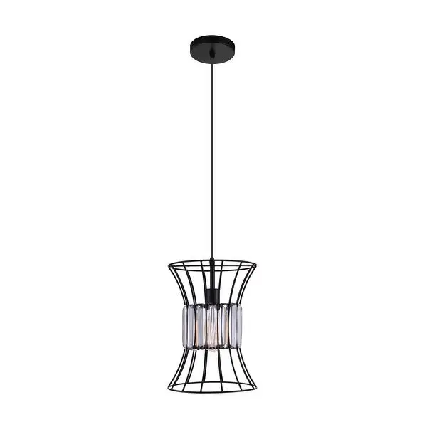Alethia 1 Light Down Pendant With Black Finish Shopping - The Best Deals on Chandeliers