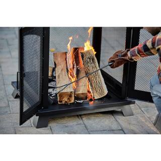 Endless Summer 43 in. Black All Steel Wood Burning Fireplace WAF3014ES