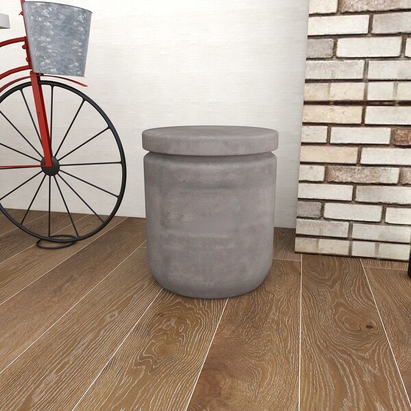 Fiber clay Industrial Outdoor Stool 17 x 15 x 15