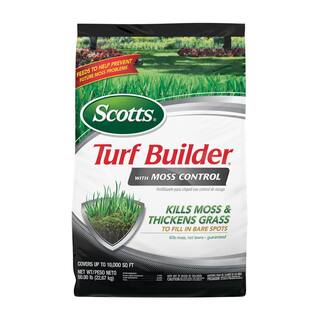 Scotts Turf Builder 50 lbs. Covers Up to 10000 sq. ft. Moss Killer Plus Lawn Fertilizer 40210