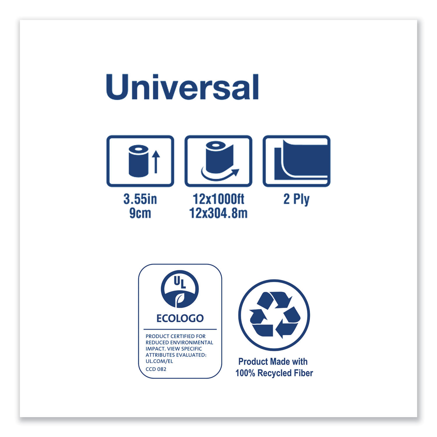 Universal Jumbo Bath Tissue by Torkandreg; TRKTJ0922A