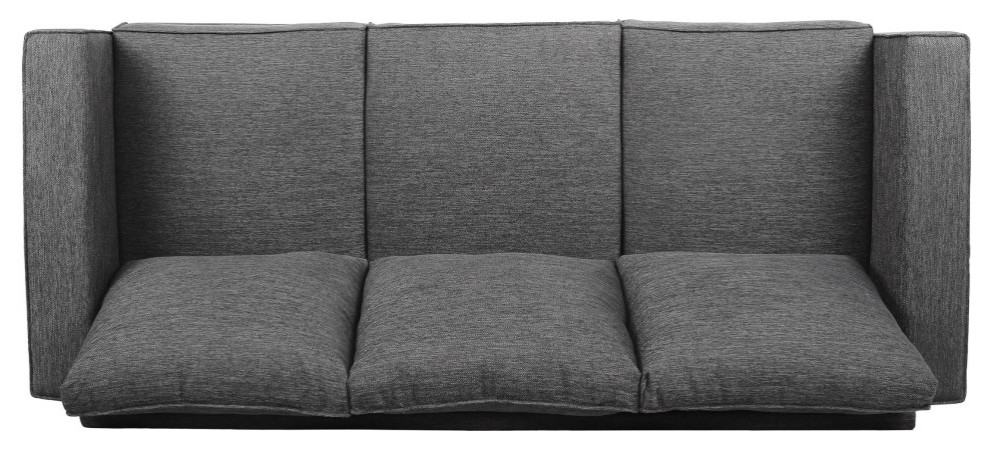 Moultrie Contemporary Upholstered 3 Seater Sofa   Transitional   Sofas   by GDFStudio  Houzz