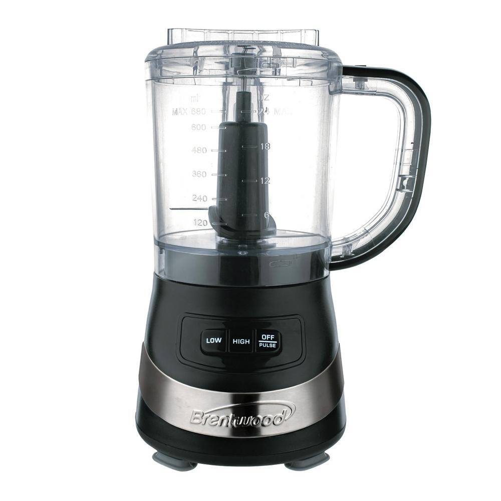 Brentwood Appliances 3-Cup Black Food Processor FP-549BK