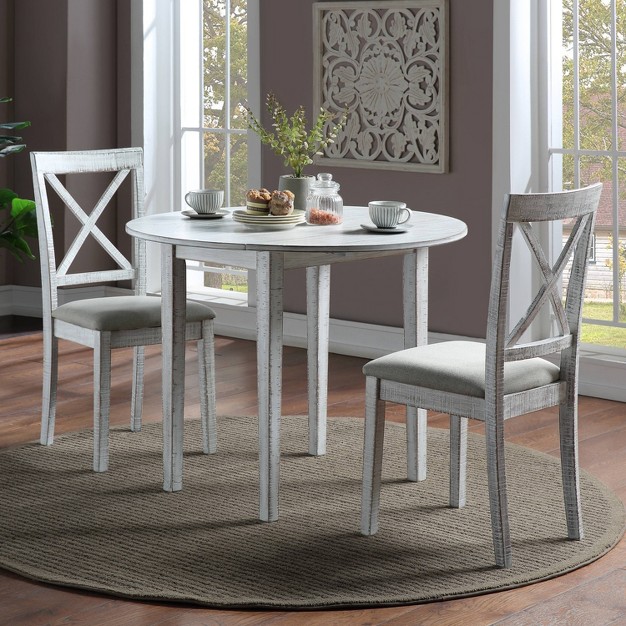 3pc Homesessentials Round Dining Table Set