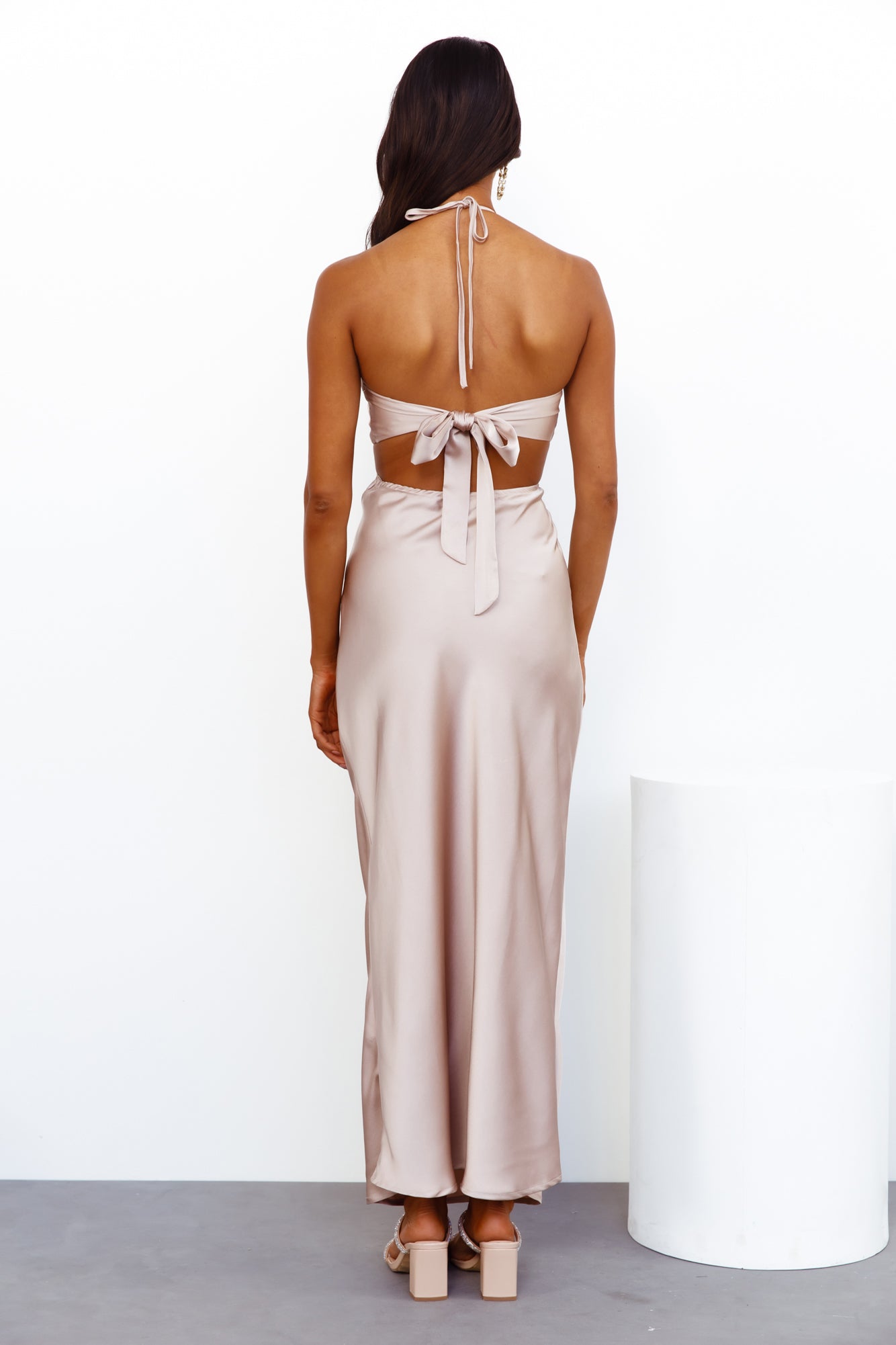 Found You Maxi Dress Beige