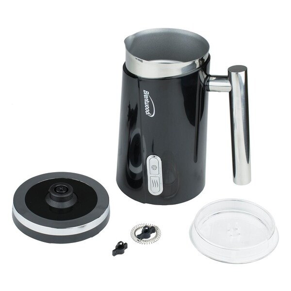 1.25 Cup Electric Milk Frother and Warmer in Onyx