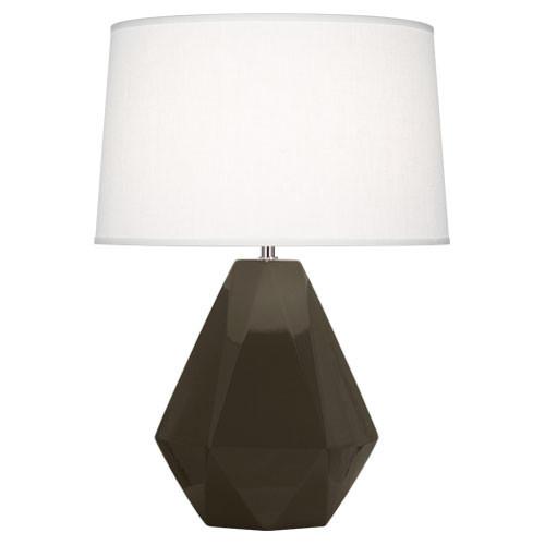 Delta Table Lamp (Multiple Colors) with Oyster Linen Shade