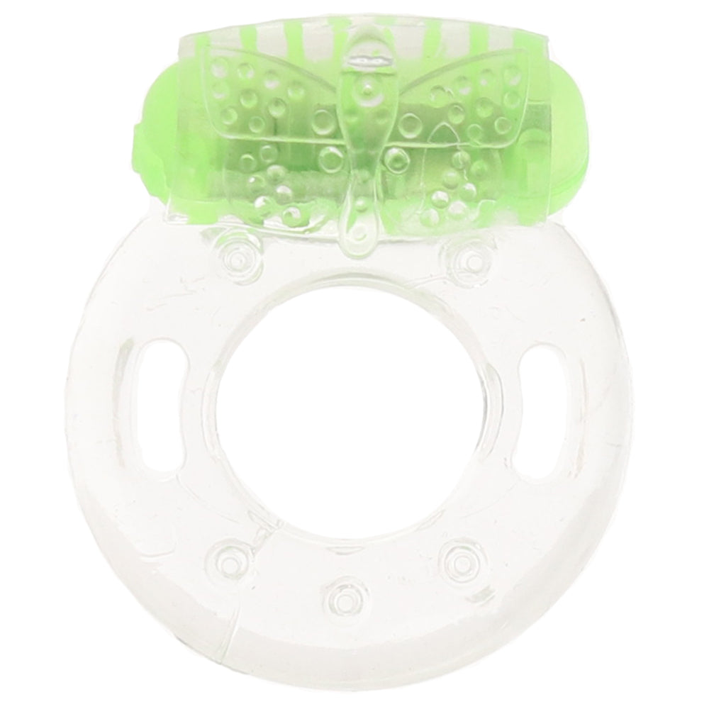 Play With Me Arouser Vibrating C-Ring in Green